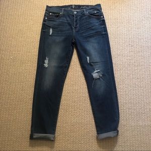 7 For All Mankind Josefina Skinny Boyfriend Jeans